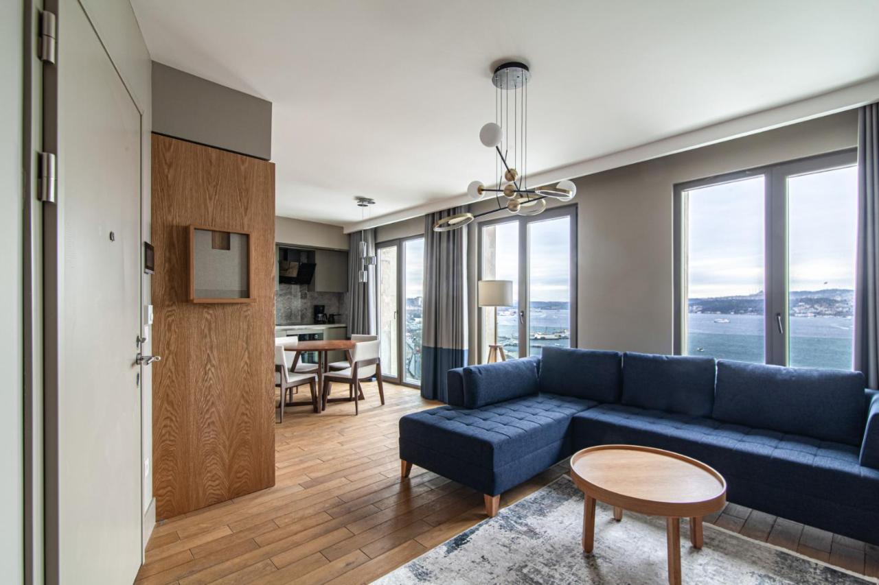 Flat With Panoramic Bosphorus View In Cihangir Istanboel Buitenkant foto