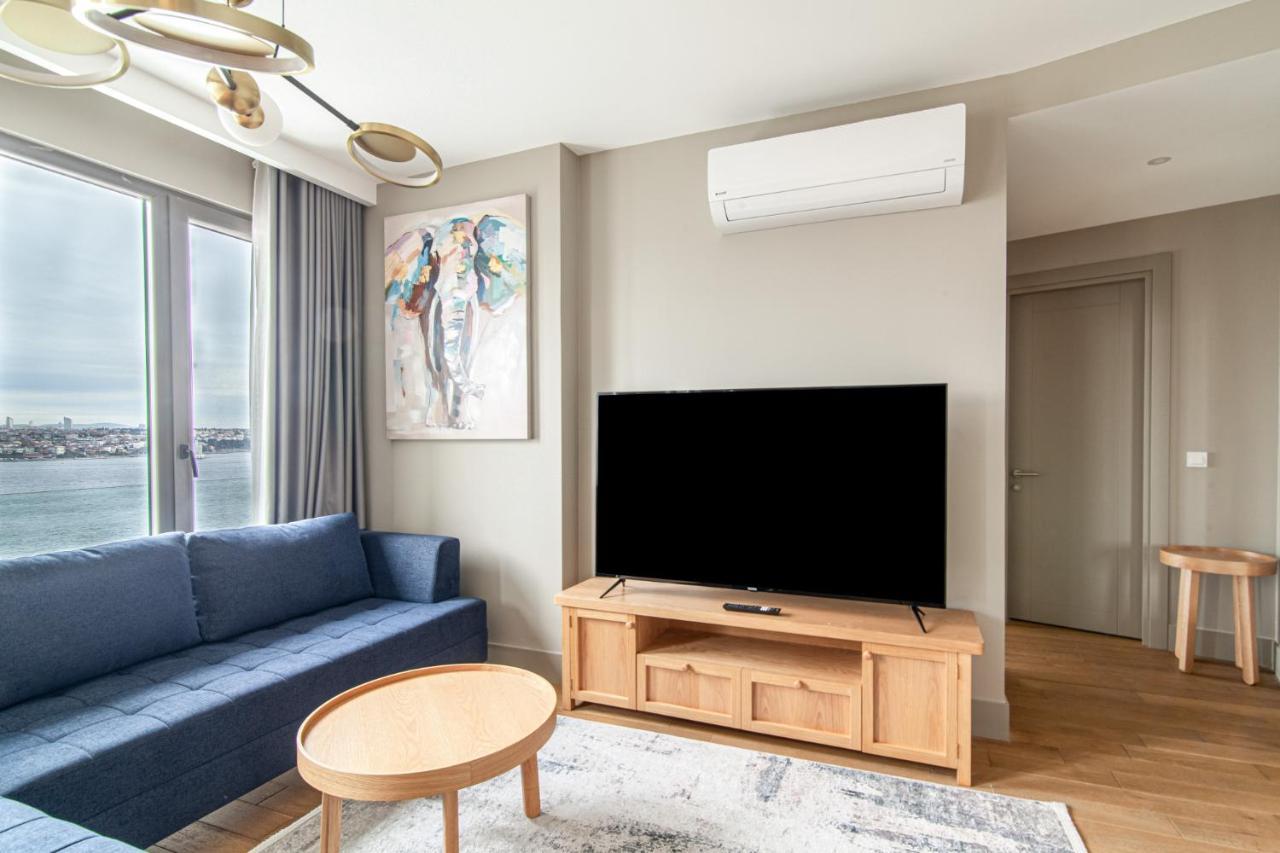 Flat With Panoramic Bosphorus View In Cihangir Istanboel Buitenkant foto